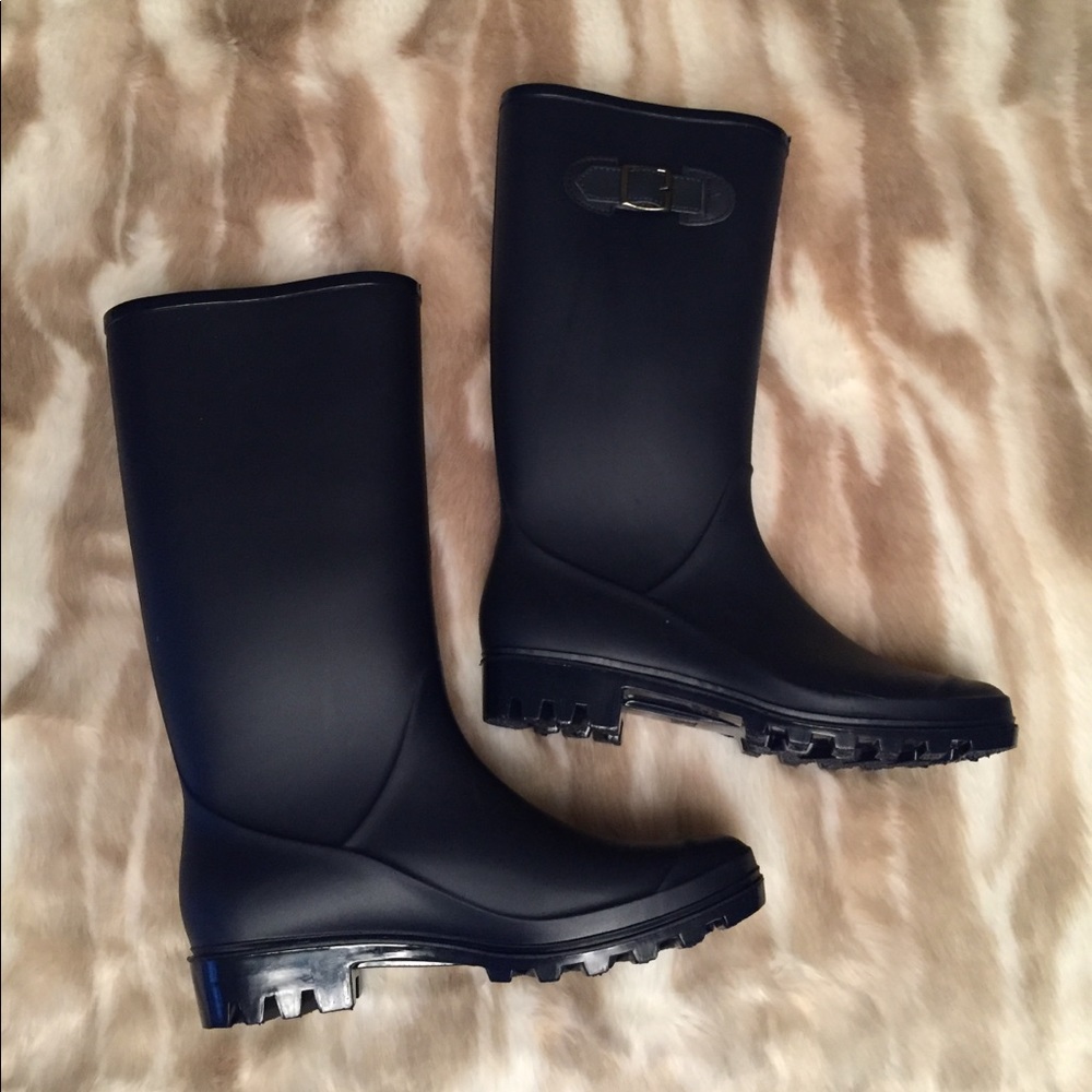 Dark Blue Rain Boots